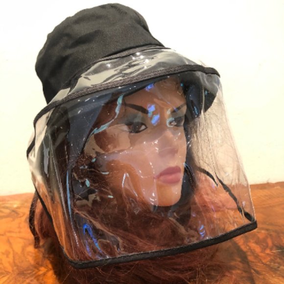 Face shield Mask with matching Hat sturdy washable - Picture 3 of 6